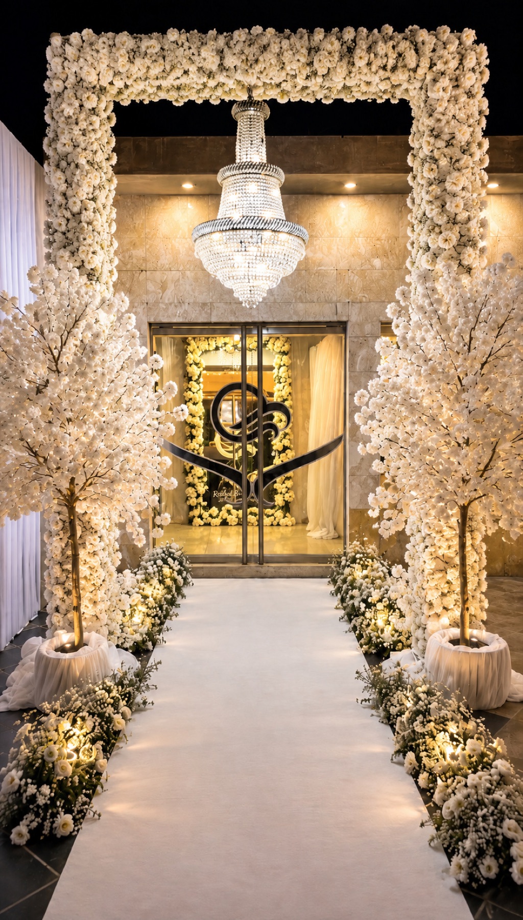 Entrada decorada de Eventos Oceania