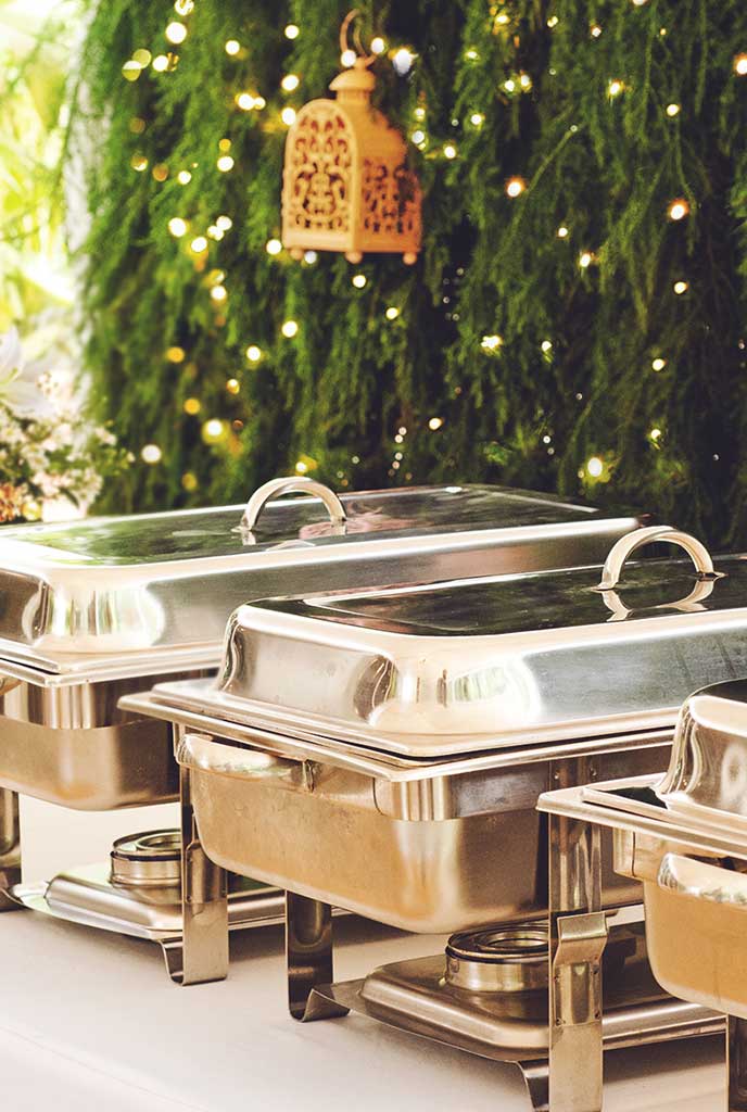 Buffet preparado para evento