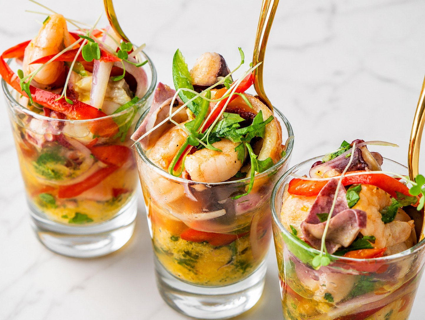 Shots de mariscos