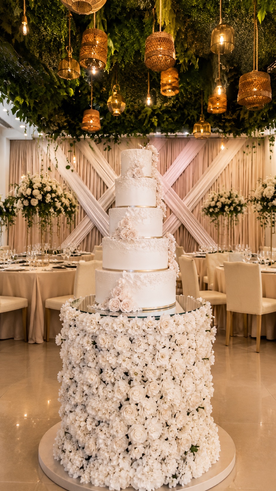Torta de boda floral