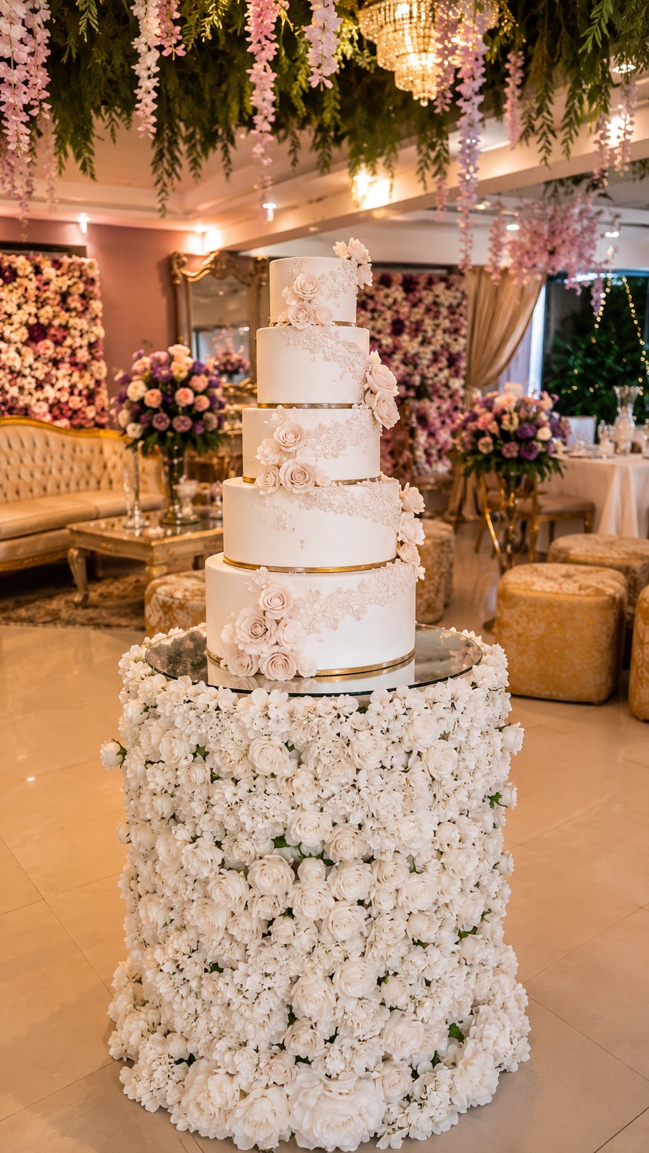 Torta floral de lujo